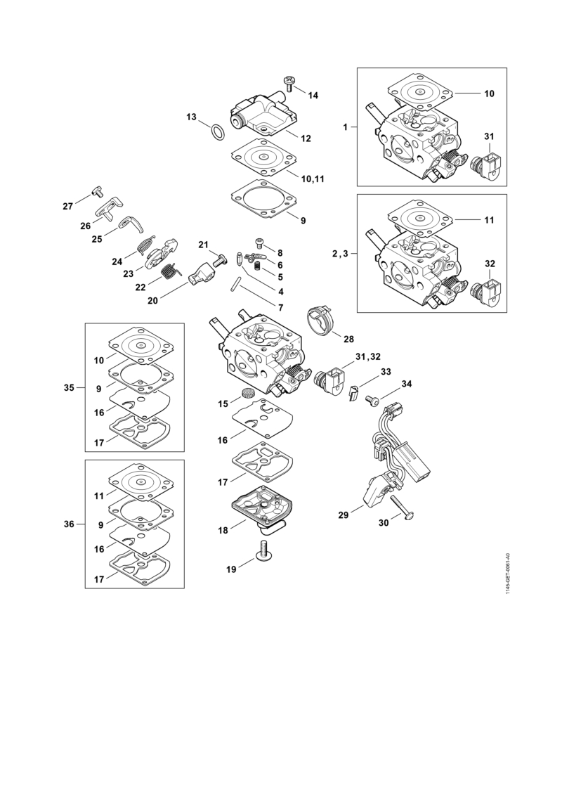 Carburateur 1145/21, 1145/25, C1Q-S272