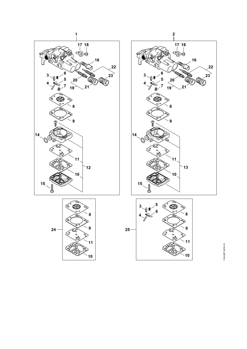 Pièces de carburateur