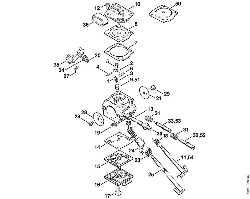 Carburateur C3M-S12 starteur automatique