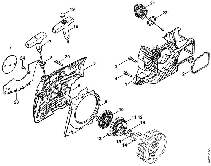 Carter de ventilateur avec lanceur