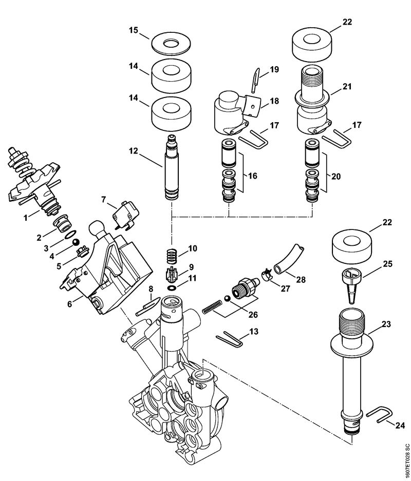 Piston distributeur