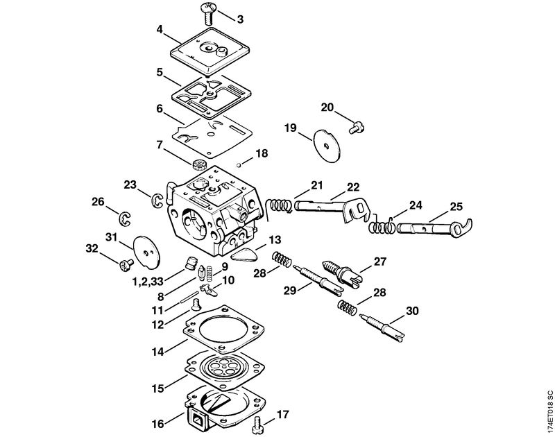 Carburateur C3A-S31, C3A-S65