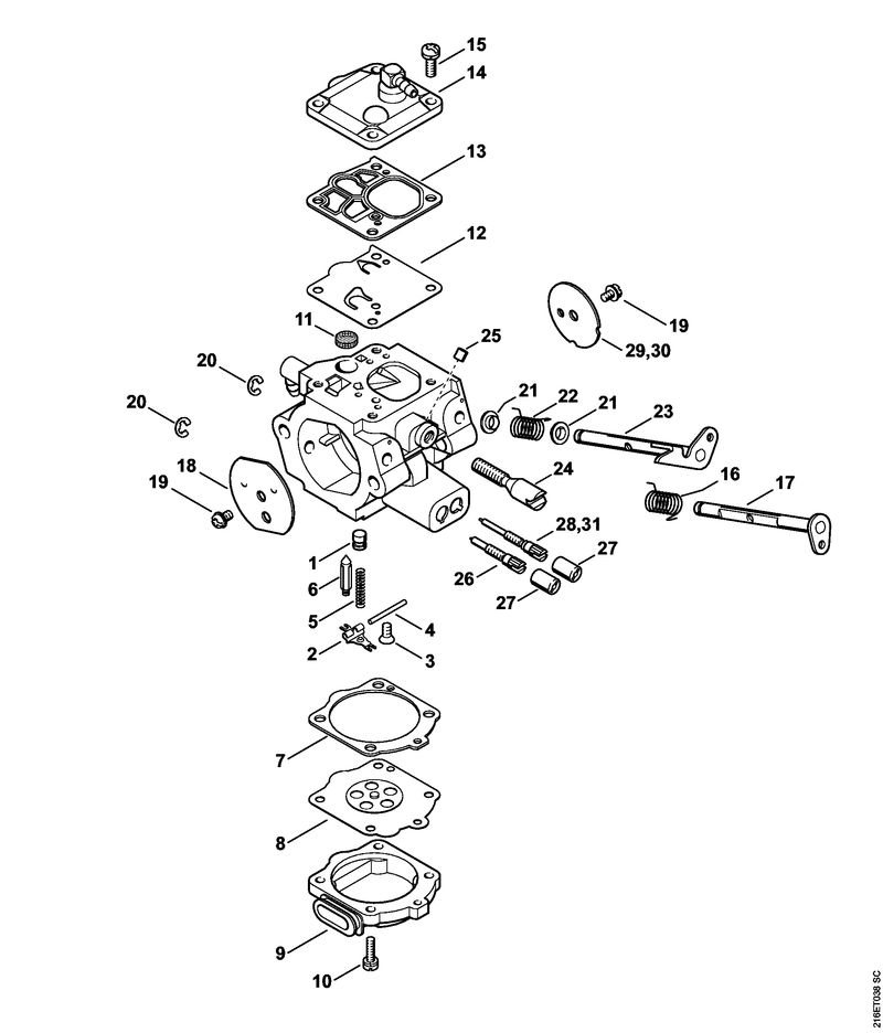 K - Carburateur WG-12, WG-13