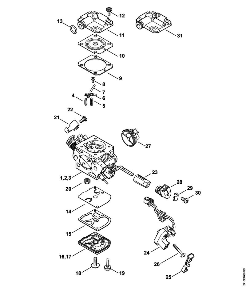 Carburateur C1Q-S275, C1Q-S276, C1Q-S277