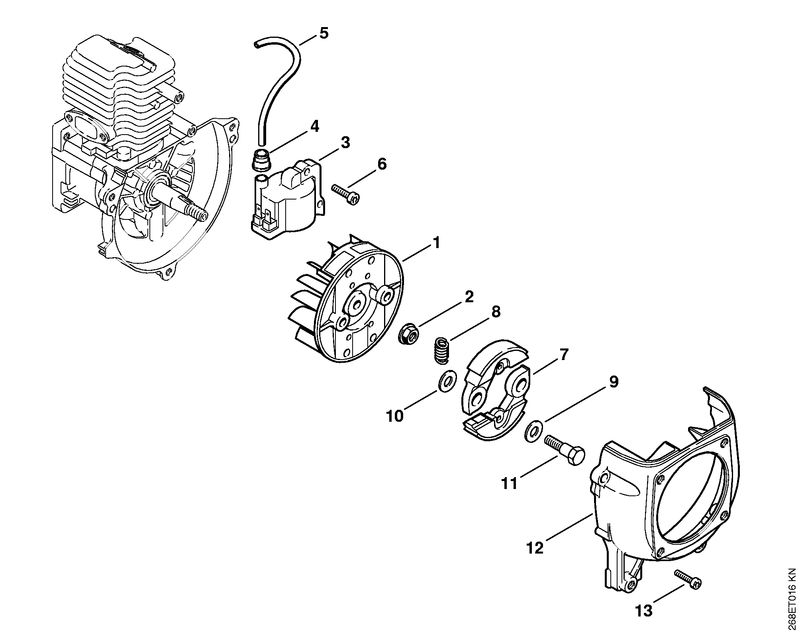 G - FR 125: Dispositif d'allumage, Embrayage