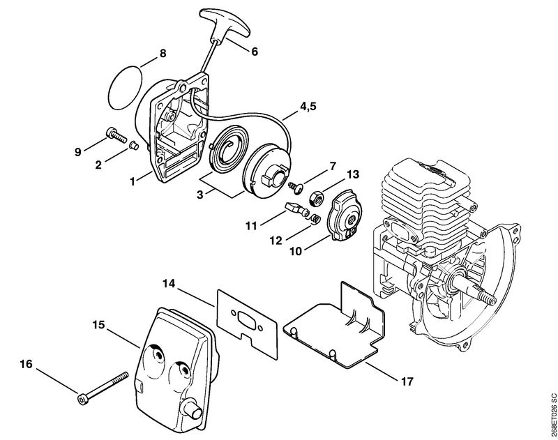 D - FR 125: Dispositif de lancement, Silencieux