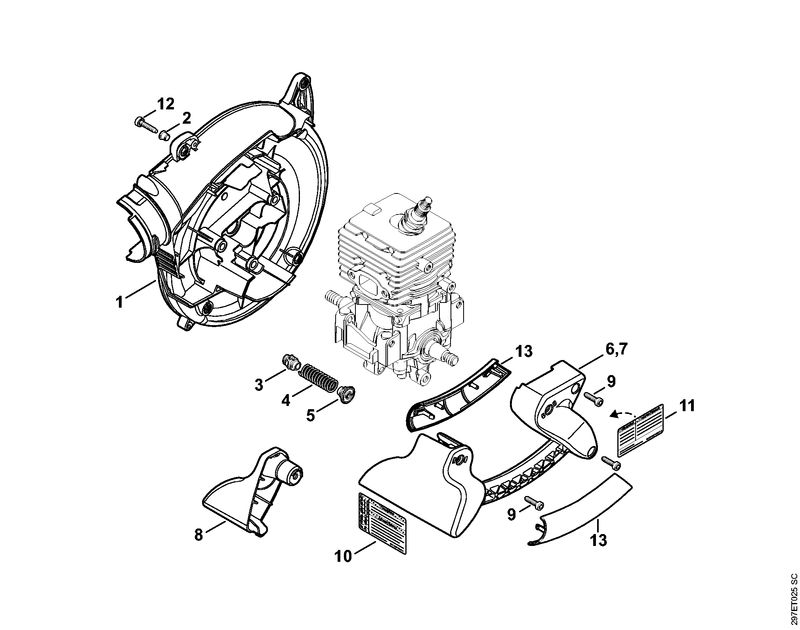 Carter de turbine intérieur SH 86