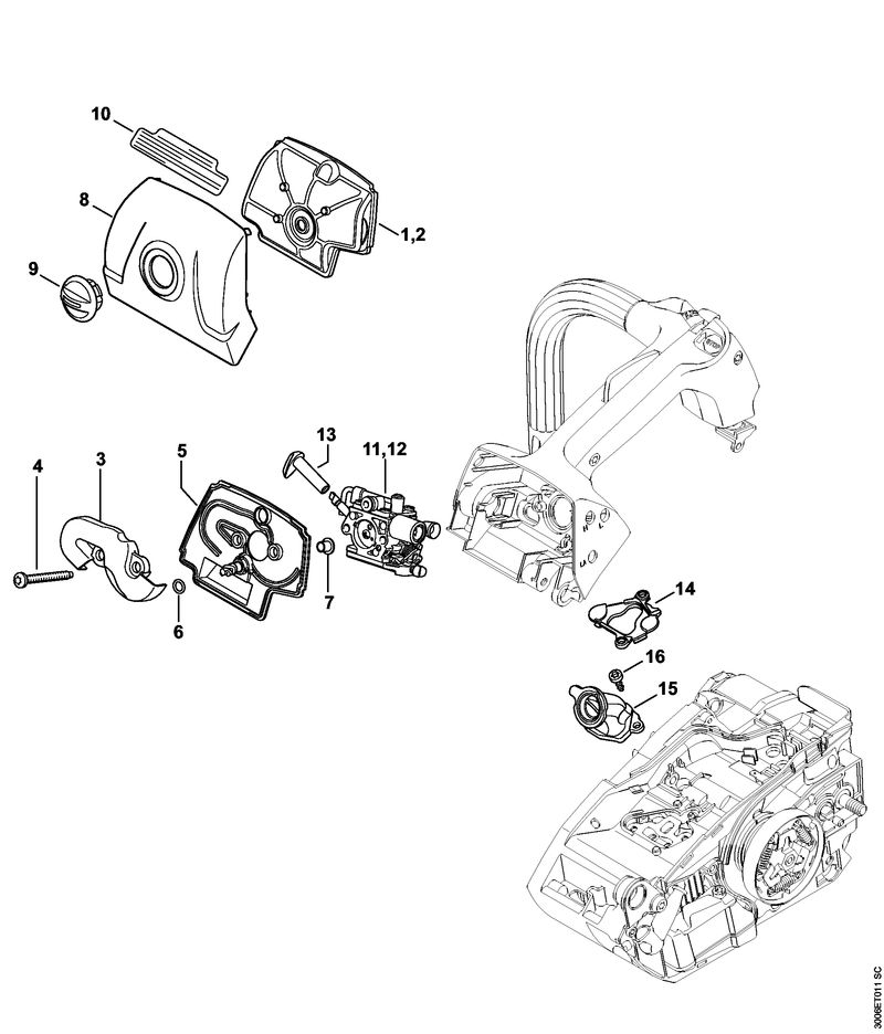 Filtre à air, Couvercle de carter de carburateur