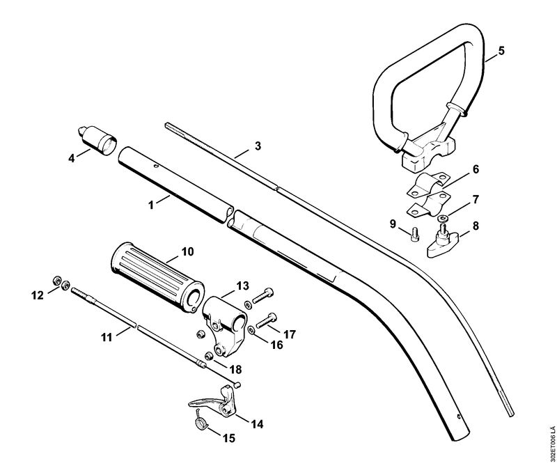 G - Tube complet, Poignée en arc