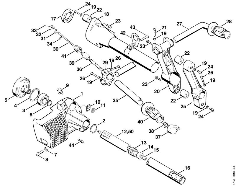 G - Carter d'accouplement, Tube support