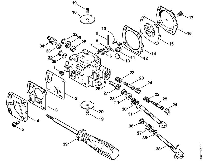 Carburateur HS-280, HS-281