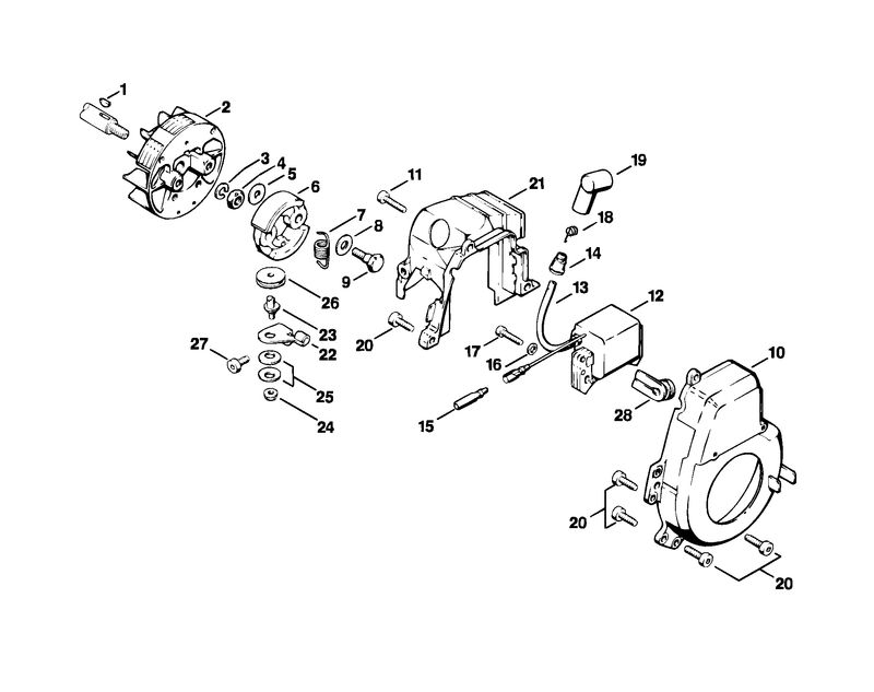 Dispositif d'allumage, Carter de ventilateur
