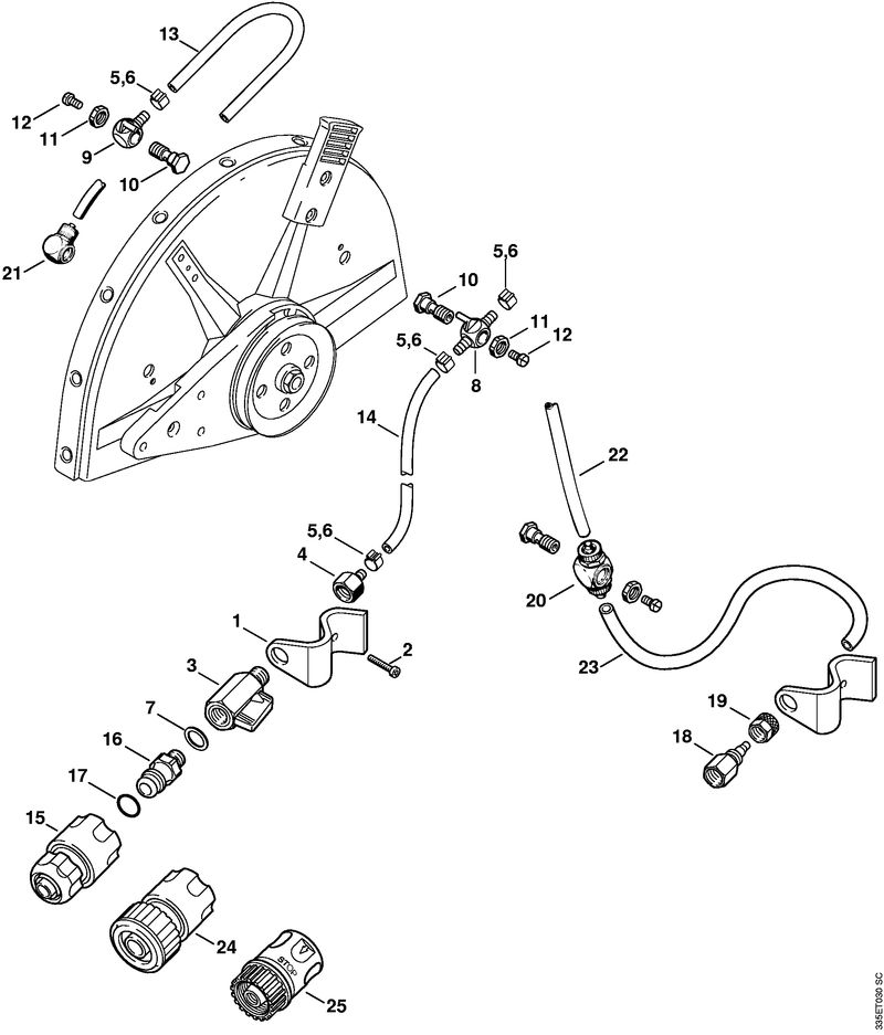 Raccordement d'eau