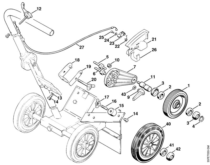 Accessoires optionnels: Ensemble de chariot de découpeuse