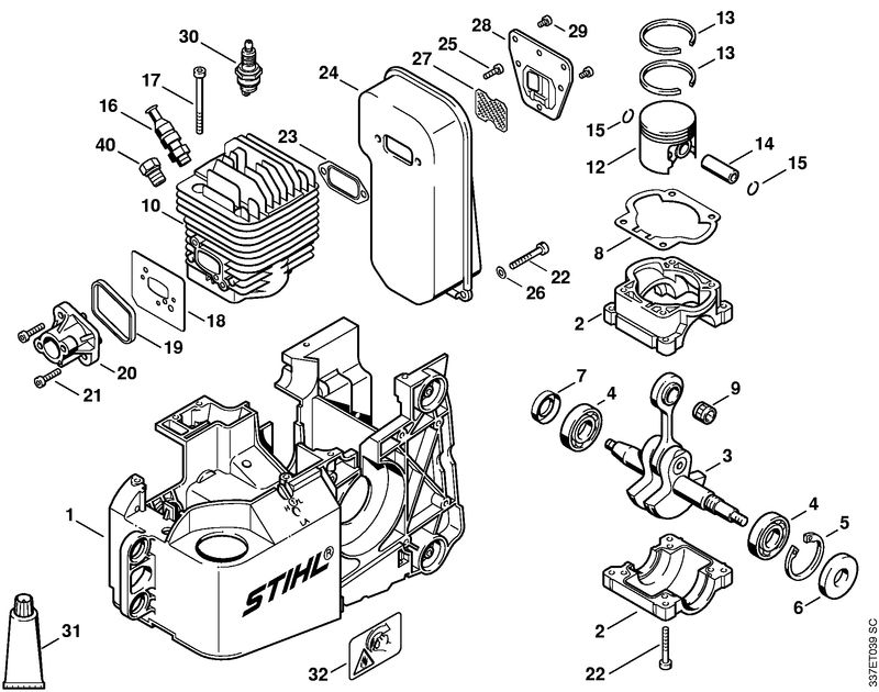 Carter moteur, Cylindre