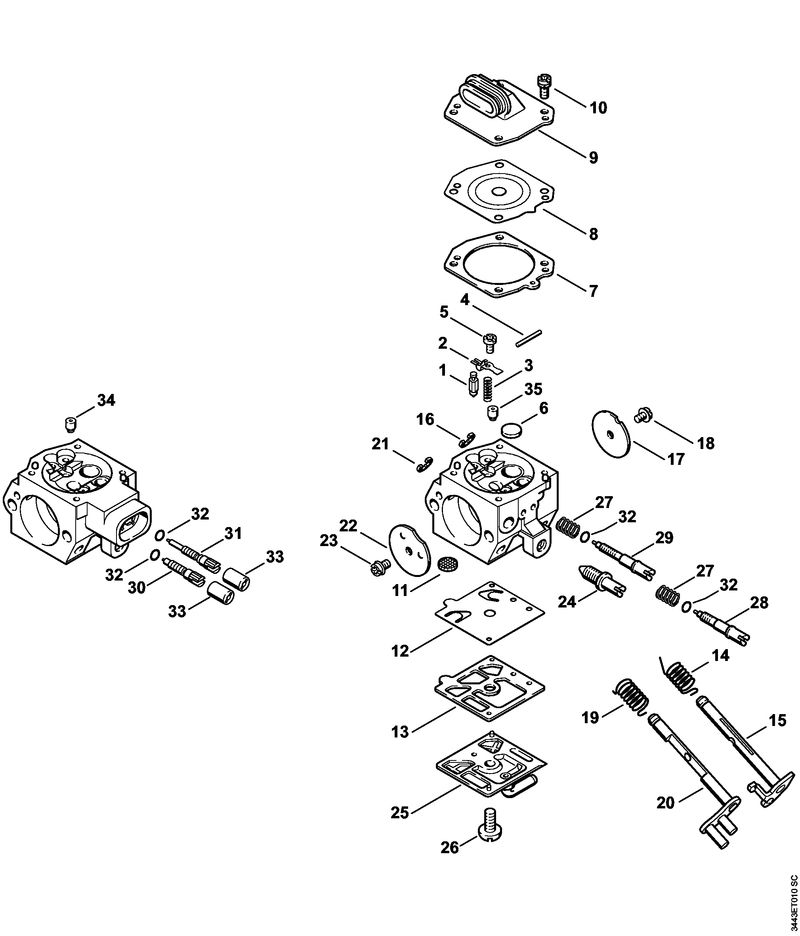 K - Carburateur HD-50, HD-51
