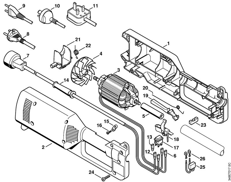 Carter, Moteur électrique