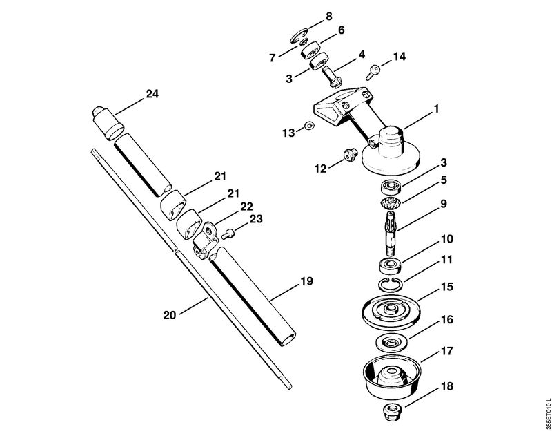 M - FS 76: Réducteur, Tube complet