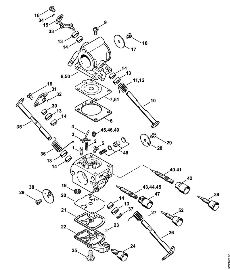 J - Carburateur C1Q-S118, C1Q-167