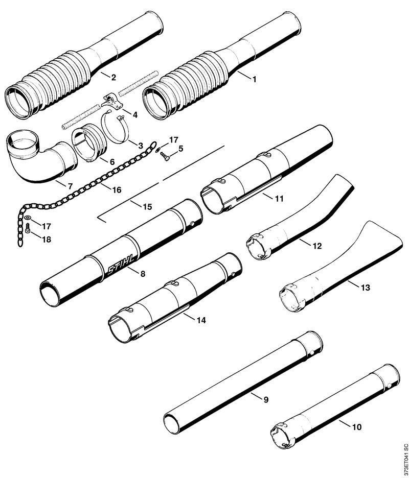 Tube à soufflet, Tube de soufflage