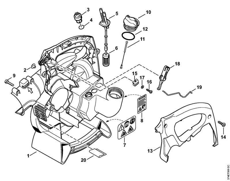 Carter de turbine intérieur