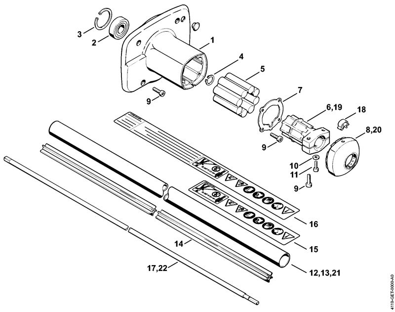I - Carter d'accouplement, Tube complet