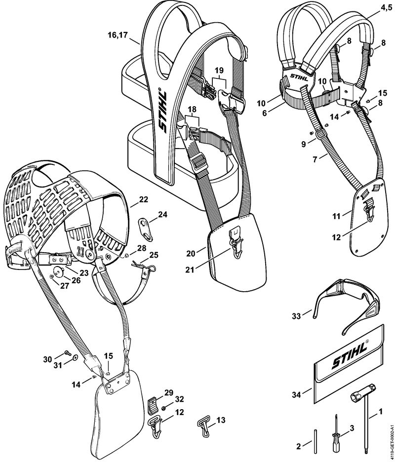 Q - Outils, Accessoires optionnels