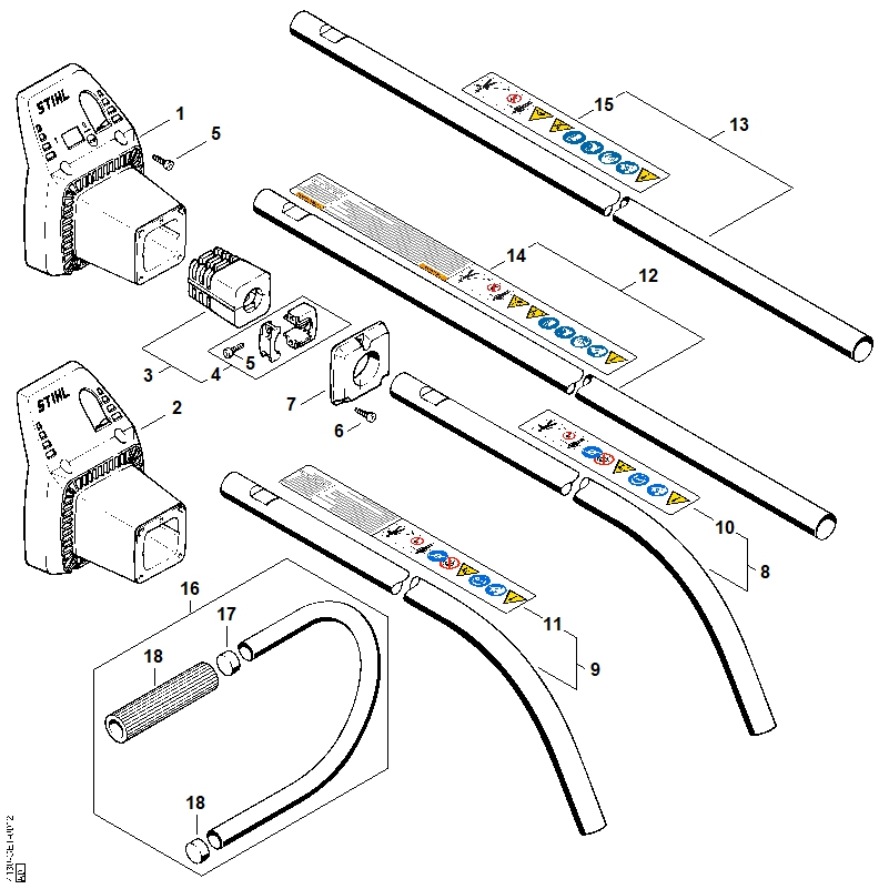 I - Tube complet FS 40, FS 44 (17.94)