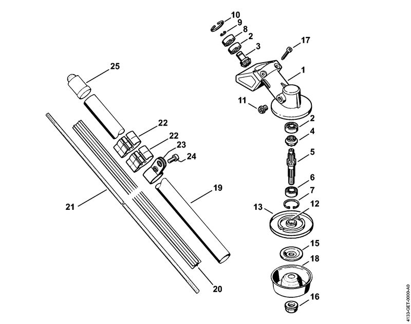 L - FS 74: Réducteur, Tube complet