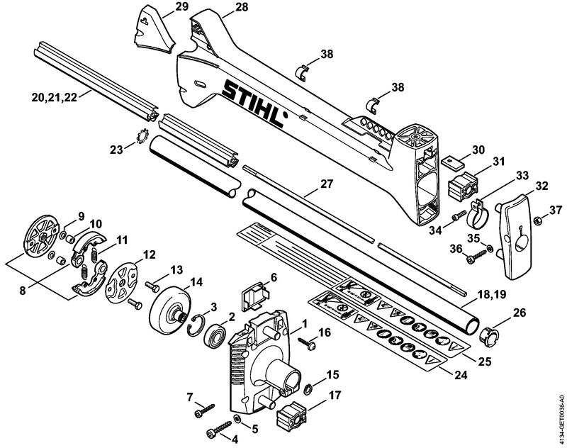 M - Carter d'accouplement, Tube complet