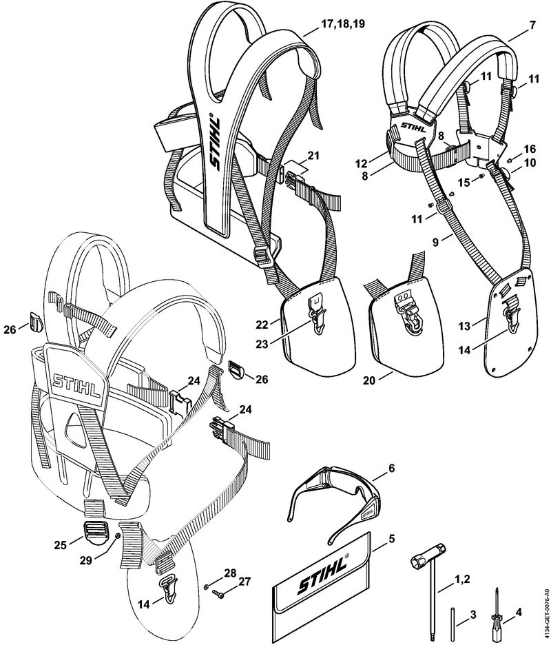 W - Outils, Bretelle double