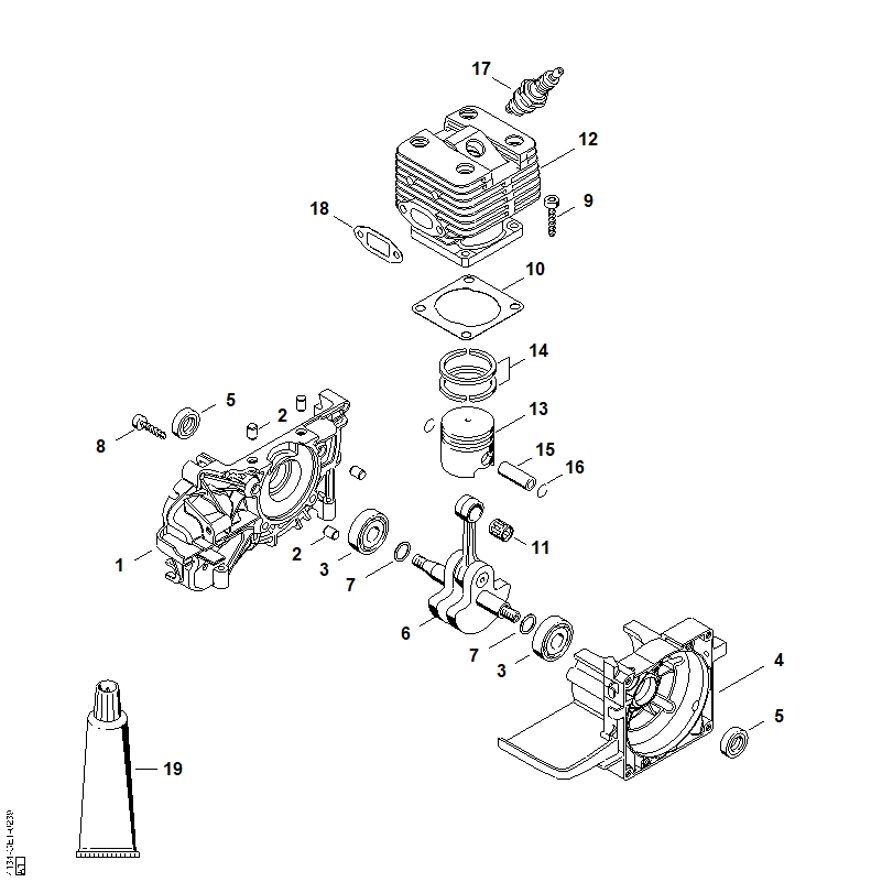 C - Carter, Cylindre FS 200, 200 R