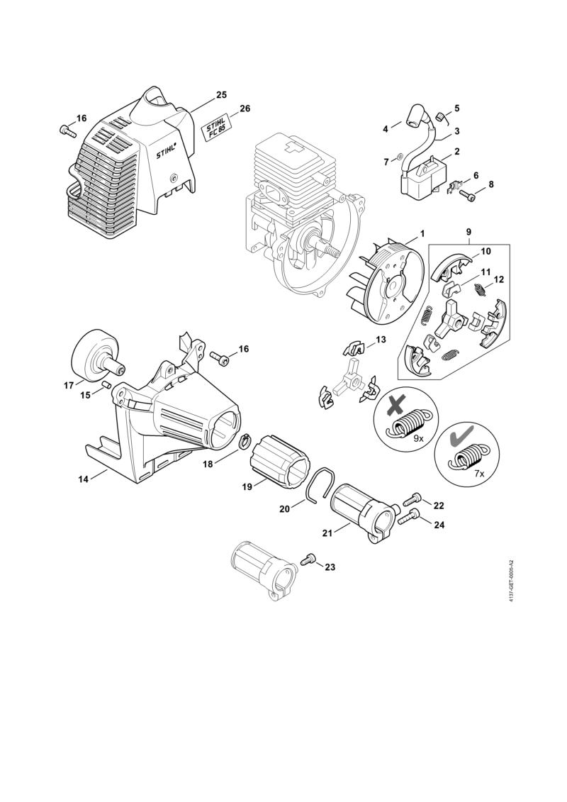 C - Dispositif d'allumage, Embrayage