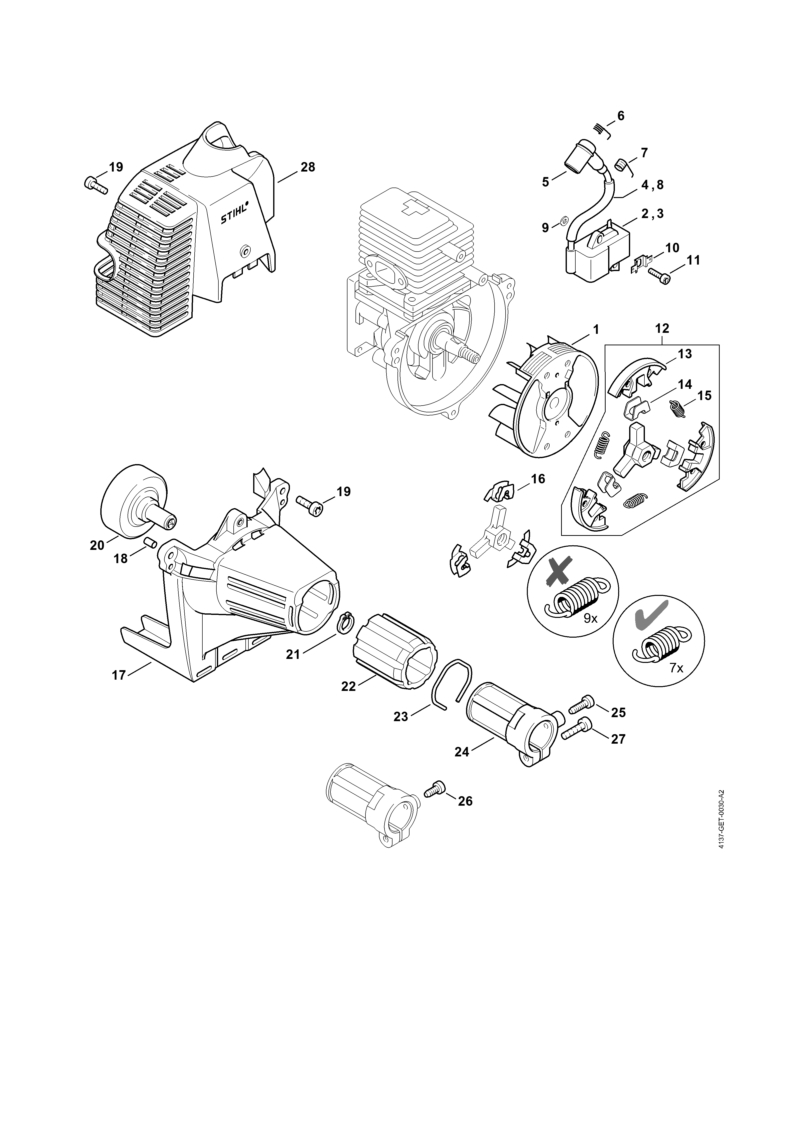Dispositif d'allumage, Embrayage
