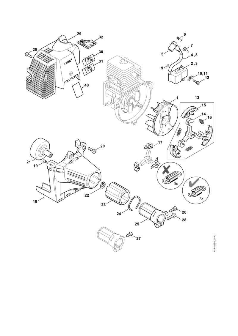 C - Dispositif d'allumage, Embrayage