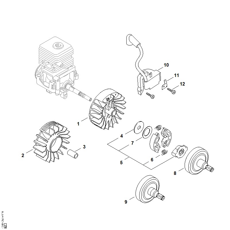 G - Dispositif d'allumage, Embrayage