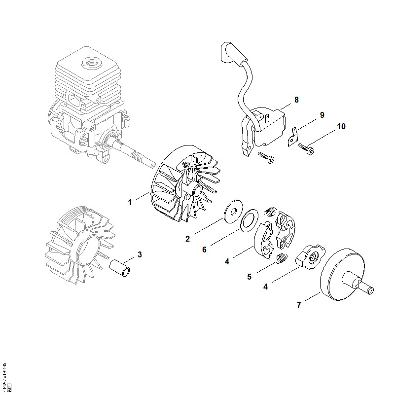 G - Dispositif d'allumage, Embrayage