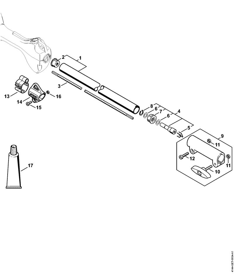 Tube complet KM 56 C