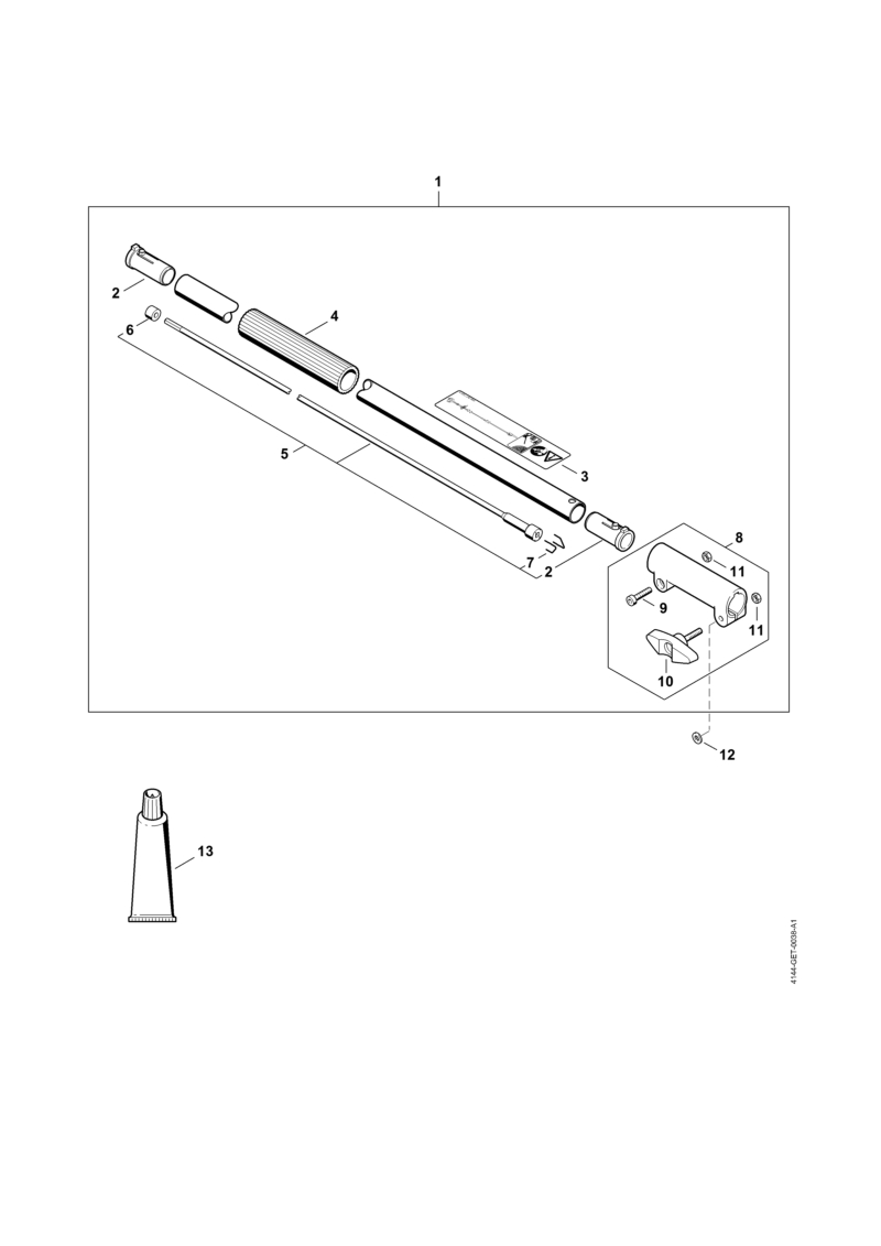 Rallonge de tube 1 m HT-KM