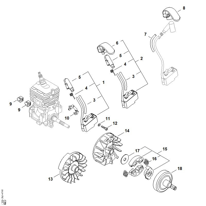 F - Dispositif d'allumage, Embrayage