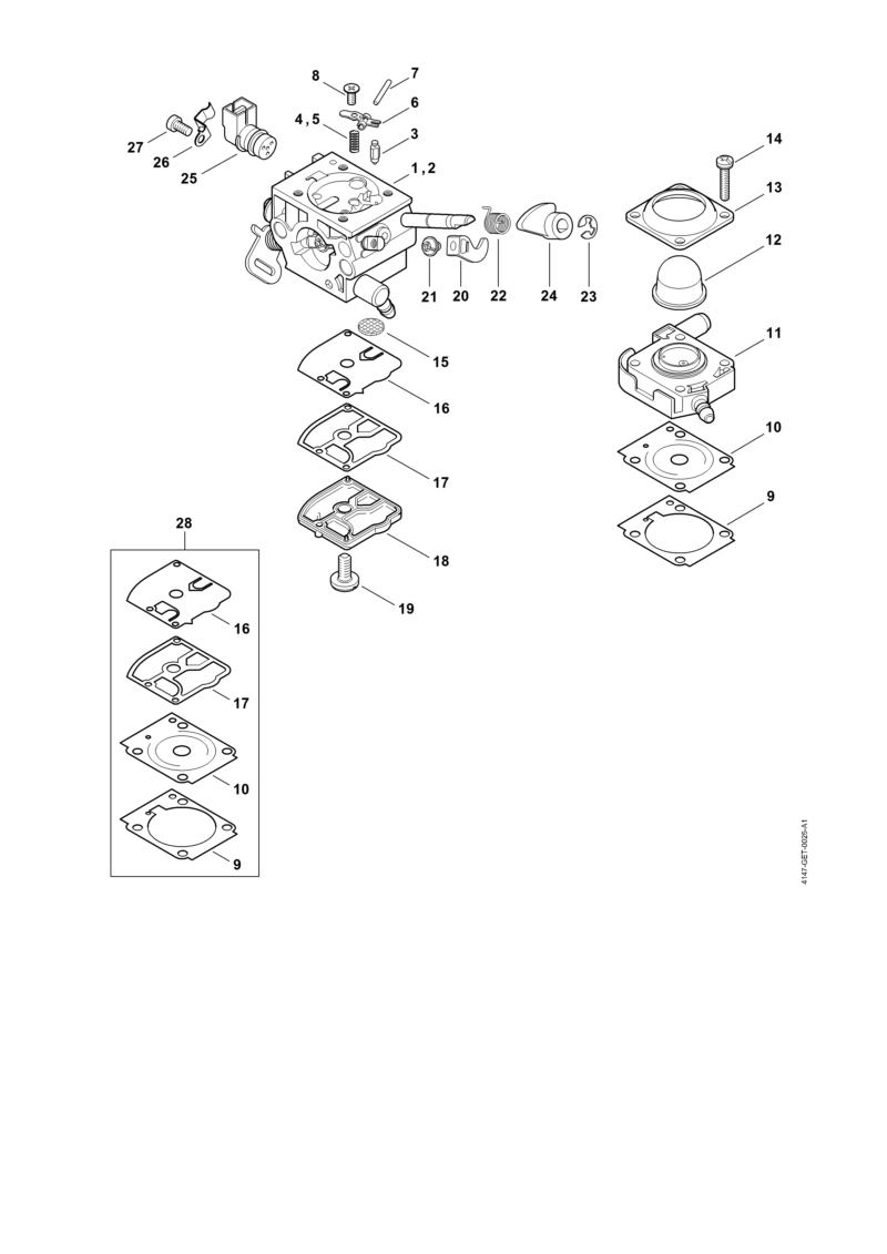N - Carburateur 4147/21, 4147/22