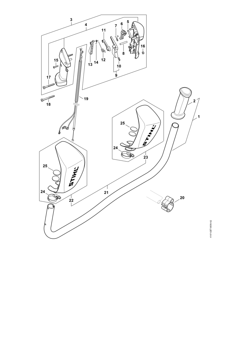 S - Poignée à deux mains FS 240