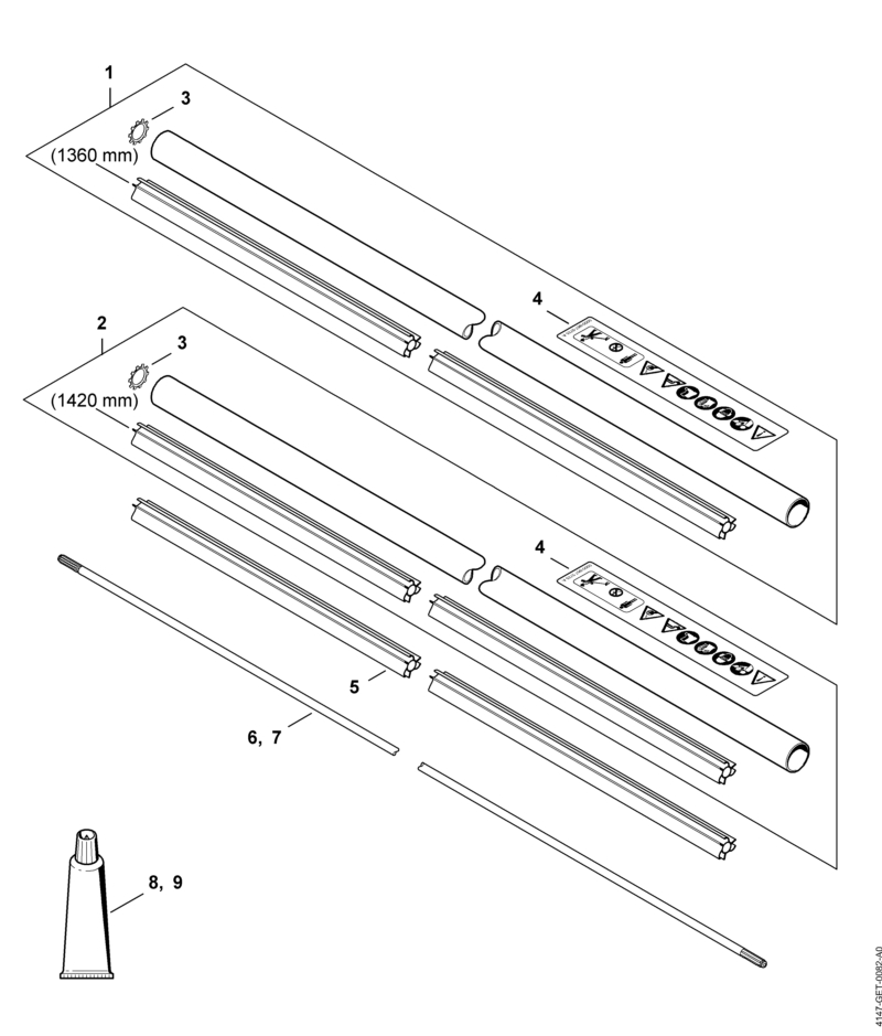 K - Tube complet