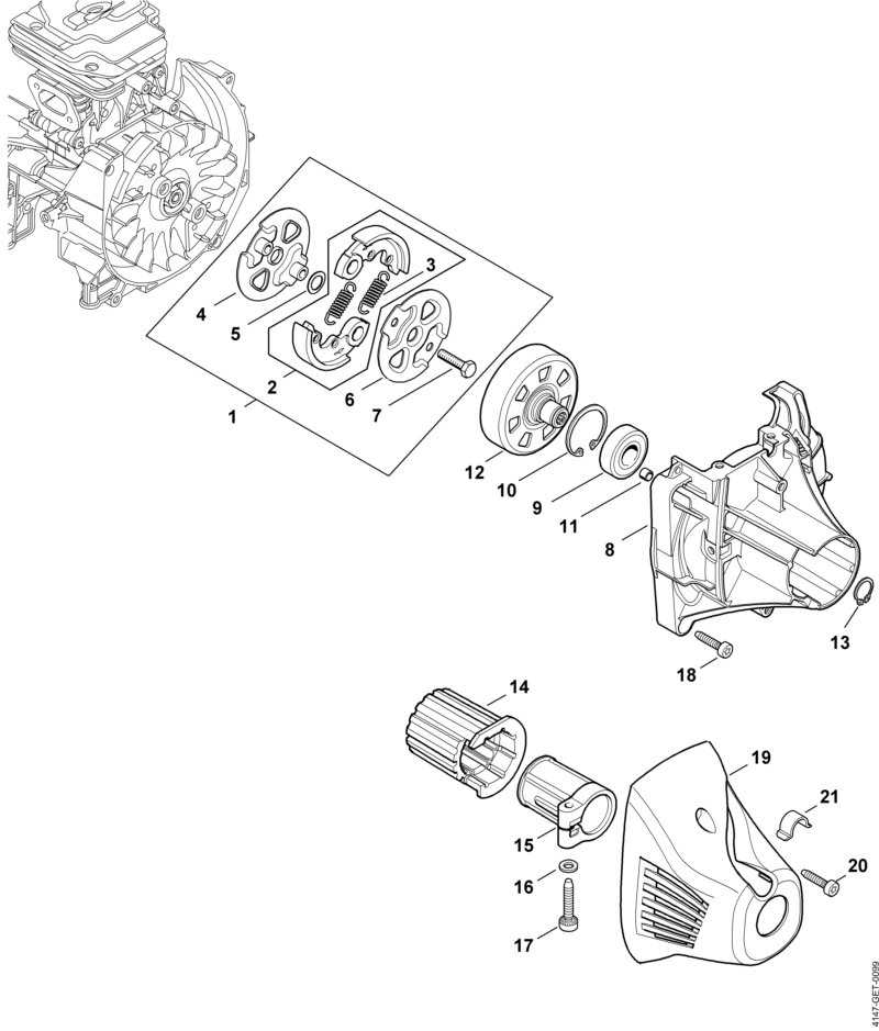 I - Embrayage, Carter d'accouplement