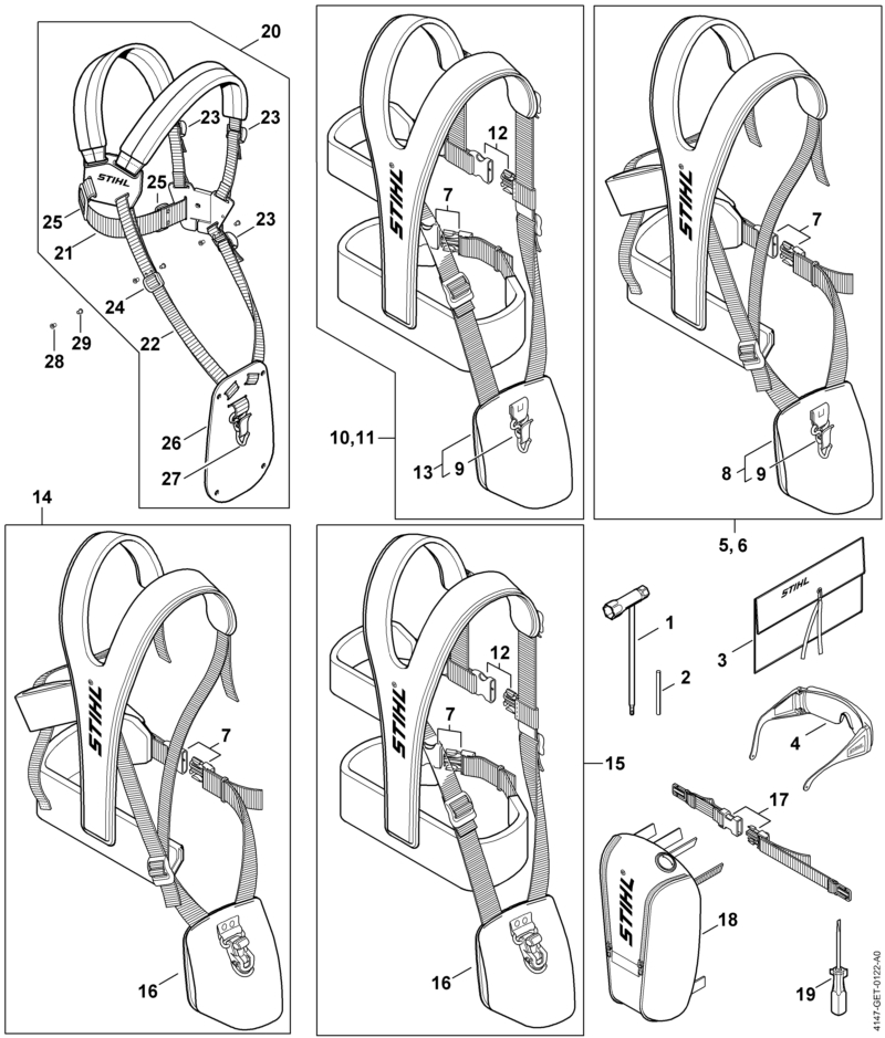 AC - Outils, Bretelle double