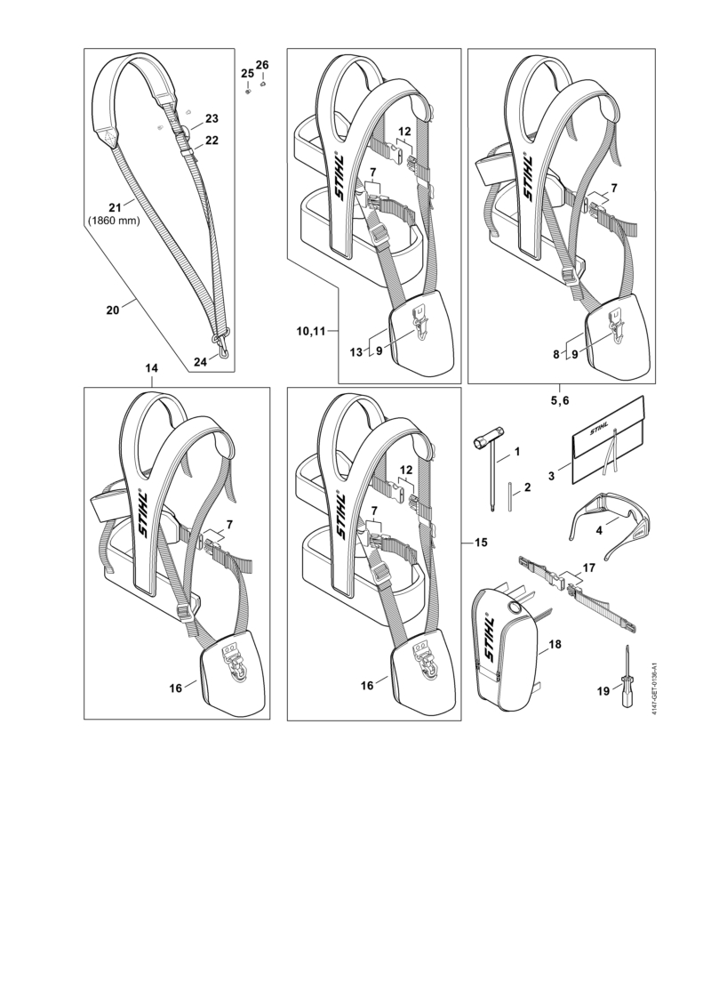 Outils, Bretelle double