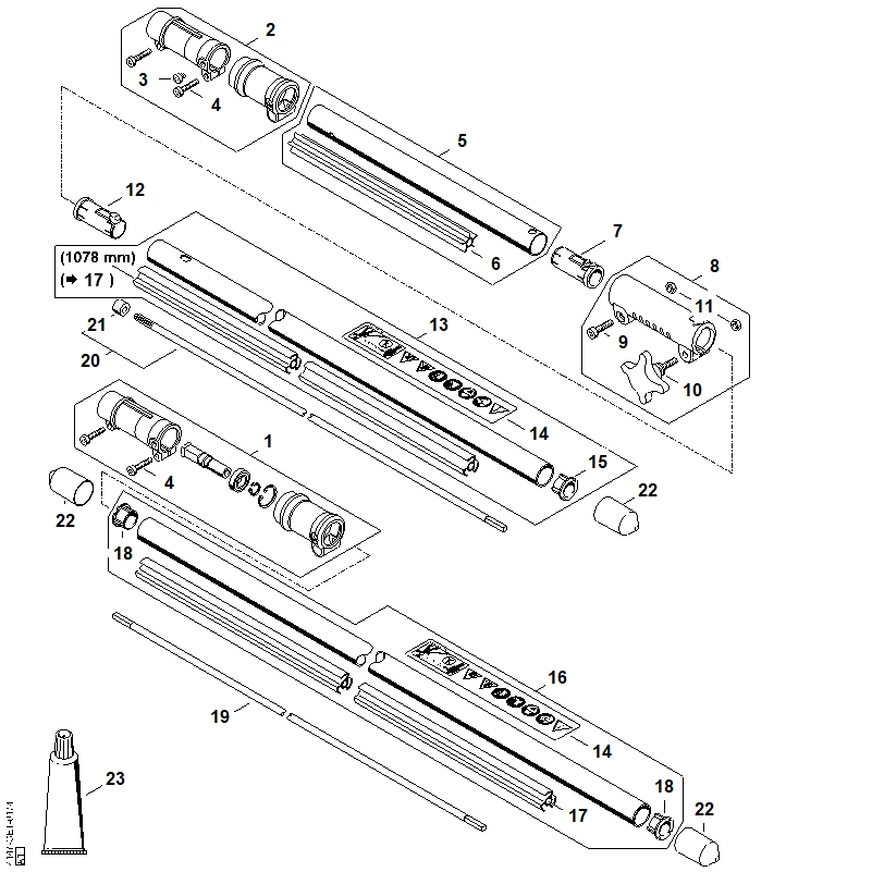 X - Tube complet