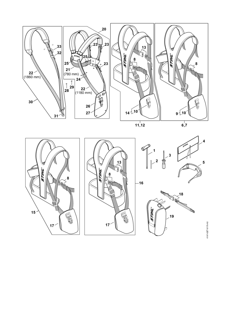 AA - Outils, Bretelle double