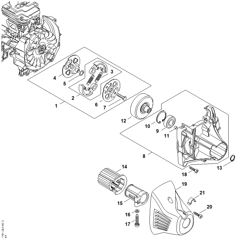 I - Embrayage, Carter d'accouplement