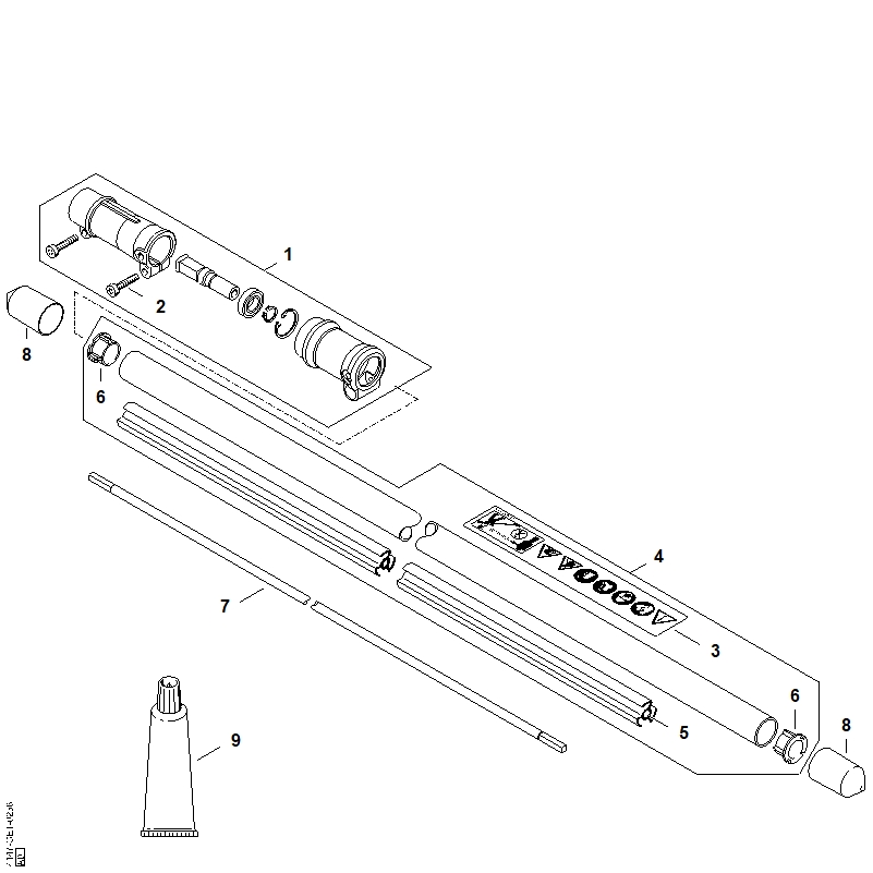 M - Tube complet